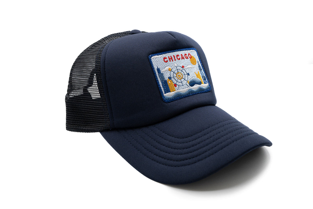 Chicago Postcard Trucker Hat - BIG FRENCHIES