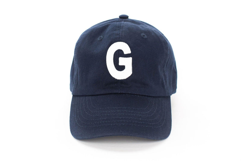Navy Blue Letter Baseball Hat - BIG FRENCHIES