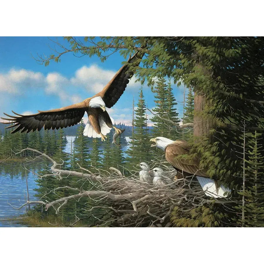 Nesting Eagles 1000 Piece Jigsaw Puzzle Cobble Hill