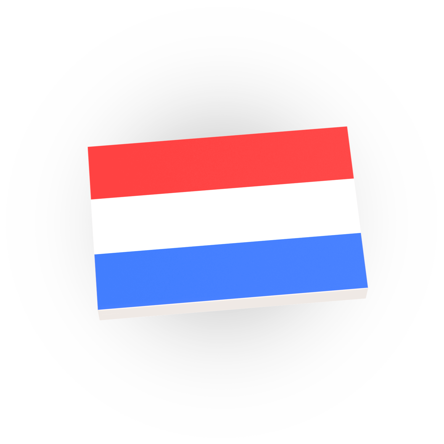 Netherlands Country Flag - Custom Printed 2x3 Tile - Made Using a LEGO® Part