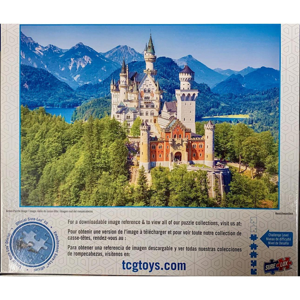 Neuschwanstein Castle Art Gallery 1000 Piece Jigsaw Puzzle Sure Lox - BIG FRENCHIES