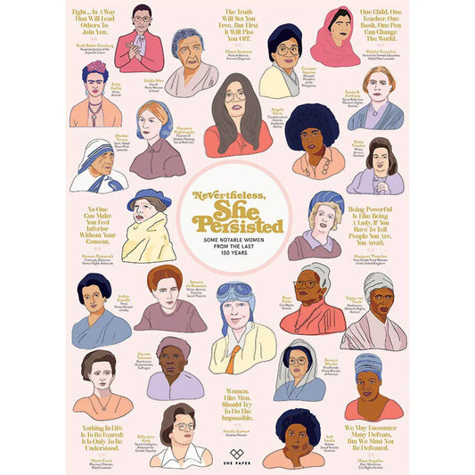 Nevertheless She Persisted 1000 Piece Jigsaw Puzzle Cobble Hill - BIG FRENCHIES