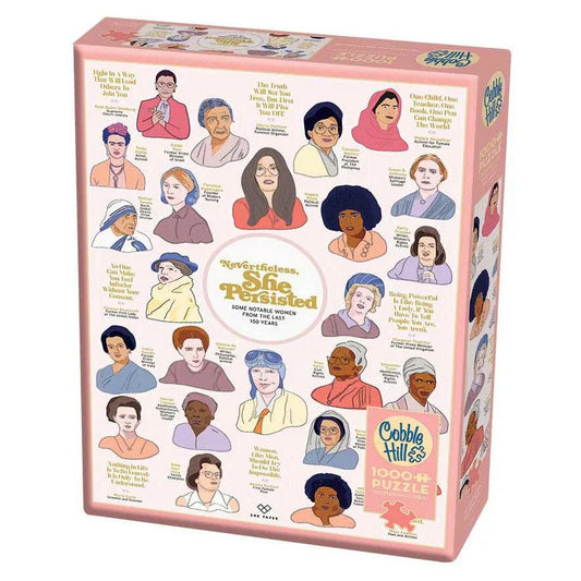 Nevertheless She Persisted 1000 Piece Jigsaw Puzzle Cobble Hill - BIG FRENCHIES