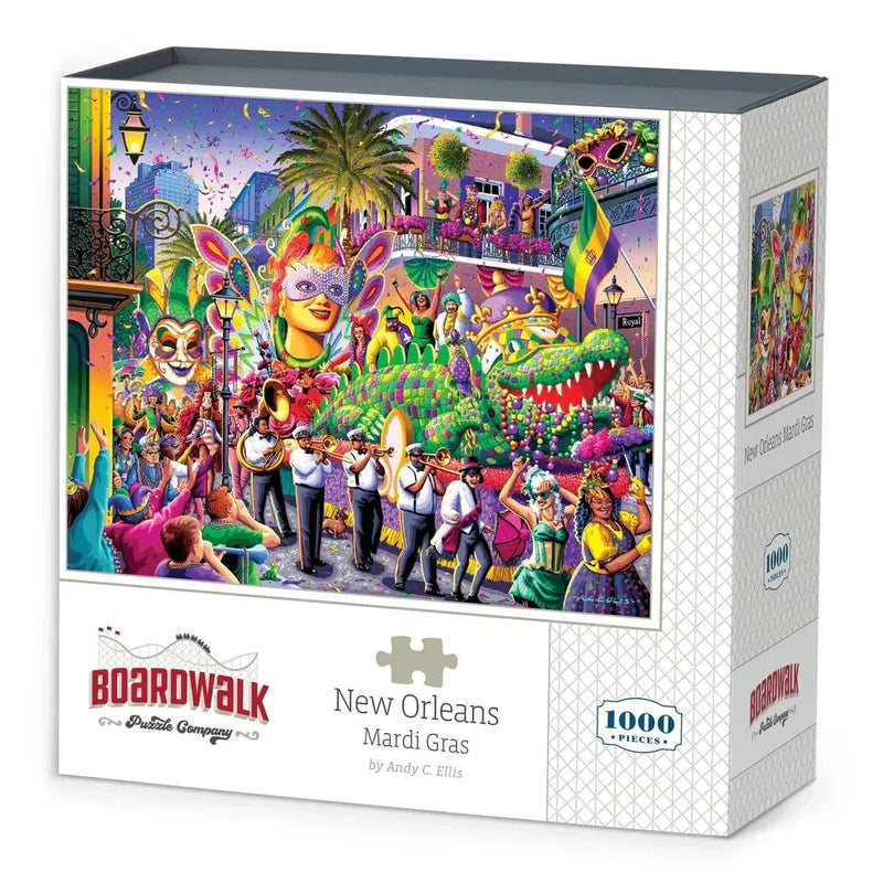 New Orleans Mardi Gras 1000 Piece Jigsaw Puzzle Boardwalk - BIG FRENCHIES