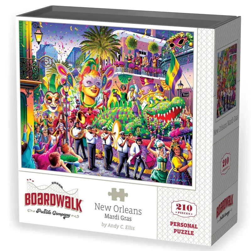 New Orleans Mardi Gras 210 Piece Jigsaw Puzzle Boardwalk - BIG FRENCHIES