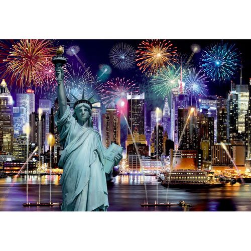 New York by Night 200 Piece Wood Jigsaw Puzzle Wooden City