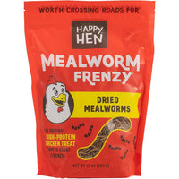 Happy Hen Mealworm Frenzy Poultry Treat Dried Mealworms 10 oz.