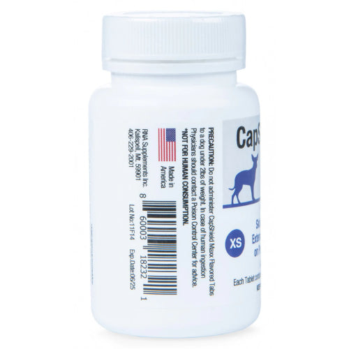 CapShield Maxx Flea Tabs for XS Puppies and Small Dogs 2-10 lbs Beef Flavor 6 Count
