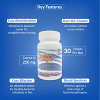 Fin Pen 250mg Tablet for Aquarium Fish – 30 Count – Water Care Support