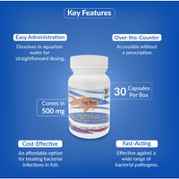 Fish Pen 500mg Tablet for Aquarium Fish – 30 Count – Water Care Support