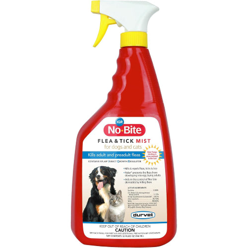 Durvet No-Bite IGR Flea and Tick Mist for Dogs and Cats 32 oz.