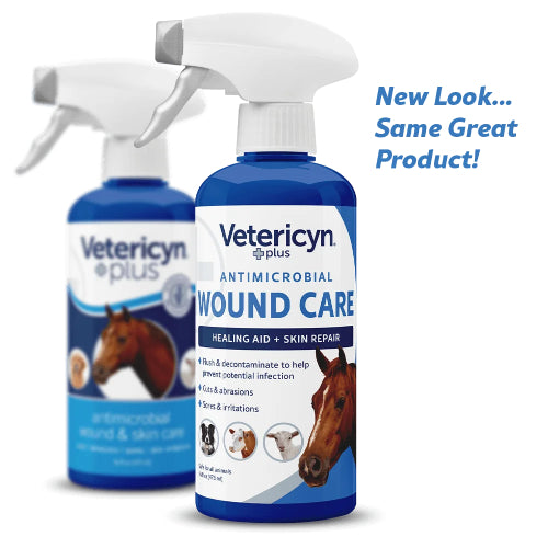 Horse Vetericyn Plus Antimicrobial Equine Wound Care Spray Healing Aid Skin 16 Oz.