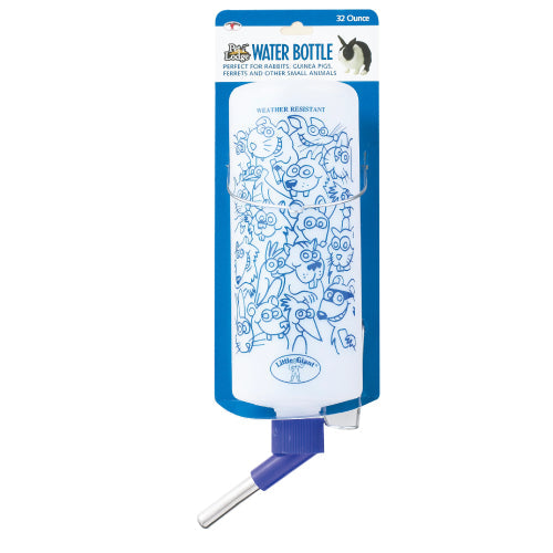 Pet Lodge Small Animal Water Opaque Plastic Bottle No-Leak Dispenser 32oz