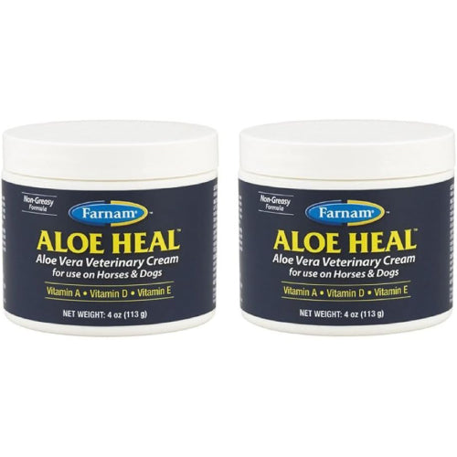 Farnam Aloe Heal Veterinary Horses Dogs Cream 4 oz. 2-Pack
