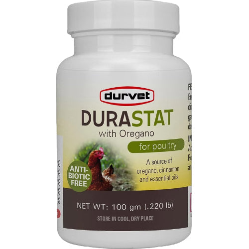 Durvet Durastat with Oregano Poultry Supplement Immune Support 100g