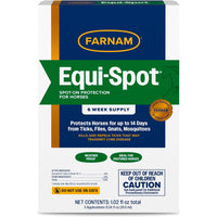 Farnam Equi-Spot Fly Control Horses 3-Pack Waterproof Kills Flies Ticks 6 Weeks