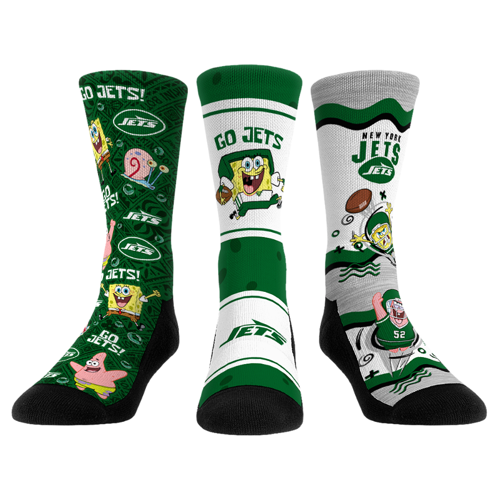 New York Jets - SpongeBob SquarePants - 3-Pack