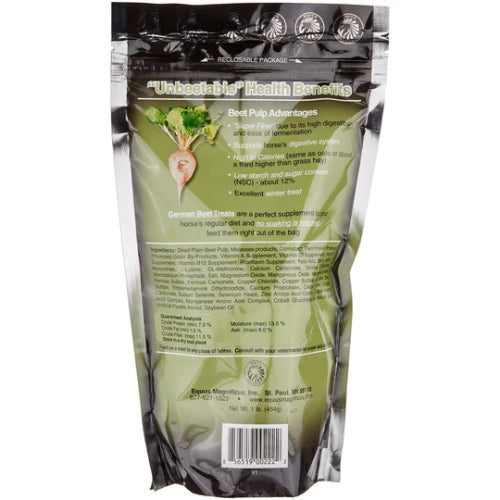 The German Beet Treat 1 lb High Fiber Horse Treats Low Sugar USA