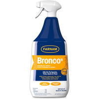 Farnam Bronco Equine Fly Spray Plus Citronella Repellent 32 oz. for Horses & Dogs 2PK