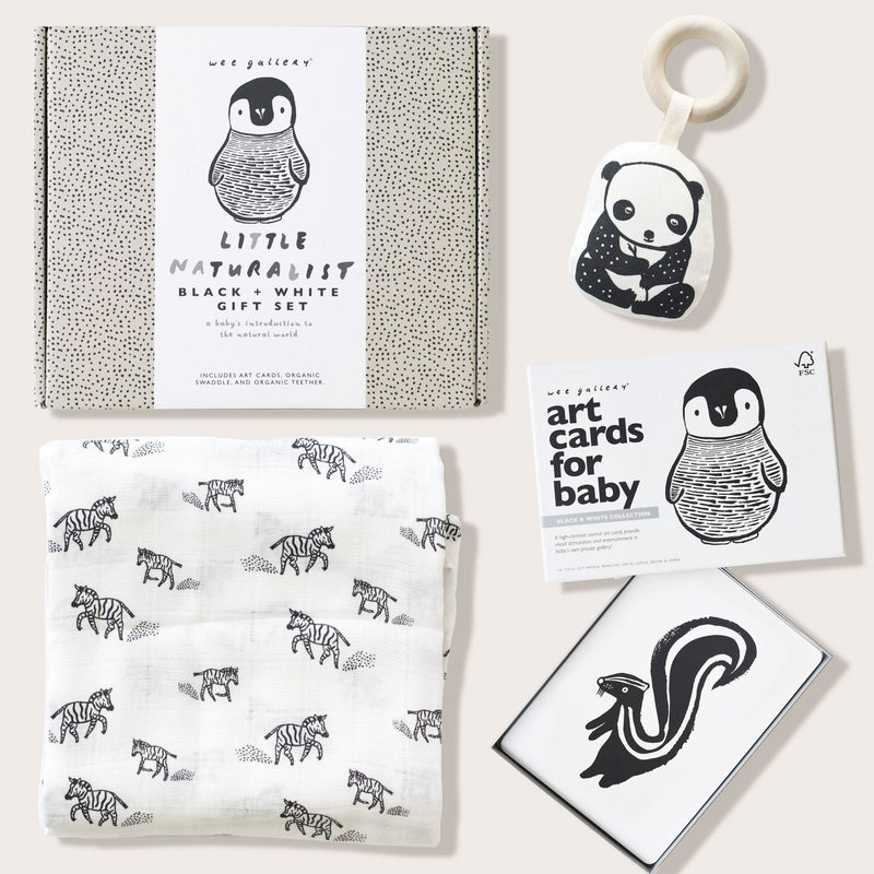 Newborn Baby Gift Set - Black + White