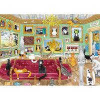 Night at the Meowseum 1000 Piece Jigsaw Puzzle Gibsons