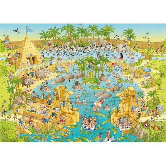 Nile Habitat Funky Zoo 1000 Piece Jigsaw Puzzle Heye