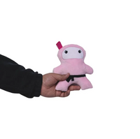 Pink & Black Ninja Love Plush Dog Toy Gift Set – with Squeaker & Crinkle Paper for Fun Play - BIG FRENCHIES