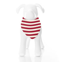 Print Dog Bandana in Classic Candy Cane Stripe