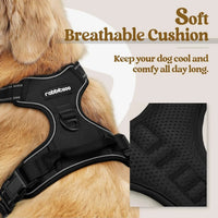 No Pull Dog Harness Reflective Adjustable Oxford Vest Dogs Control (All Sizes)