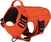 No-Pull Tactical Dog Harness with Handle & MOLLE Vest Adjustable
