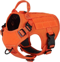 No-Pull Tactical Dog Harness with Handle & MOLLE Vest Adjustable