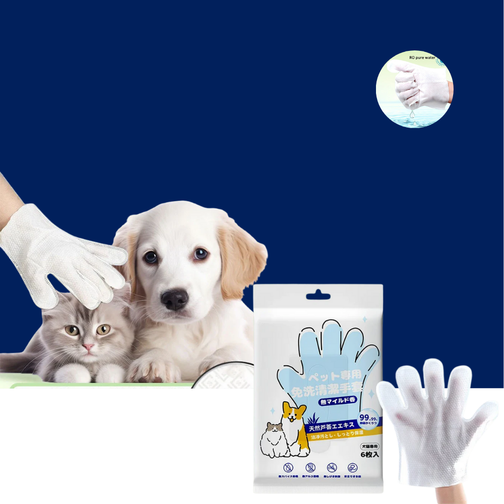 No-Rinse Cat Bath Wipes For Stress-Free Cleaning - 6Pcs - BIG FRENCHIES