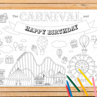 Carnival Coloring Tablecloth - BIG FRENCHIES