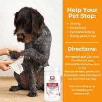 Nootie Medicated Dog & Cat Wipes 2% Chlorhexidine 2% Miconazole 70 Count XL