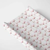 Organic Changing Pad Cover - Pink Petals - BIG FRENCHIES