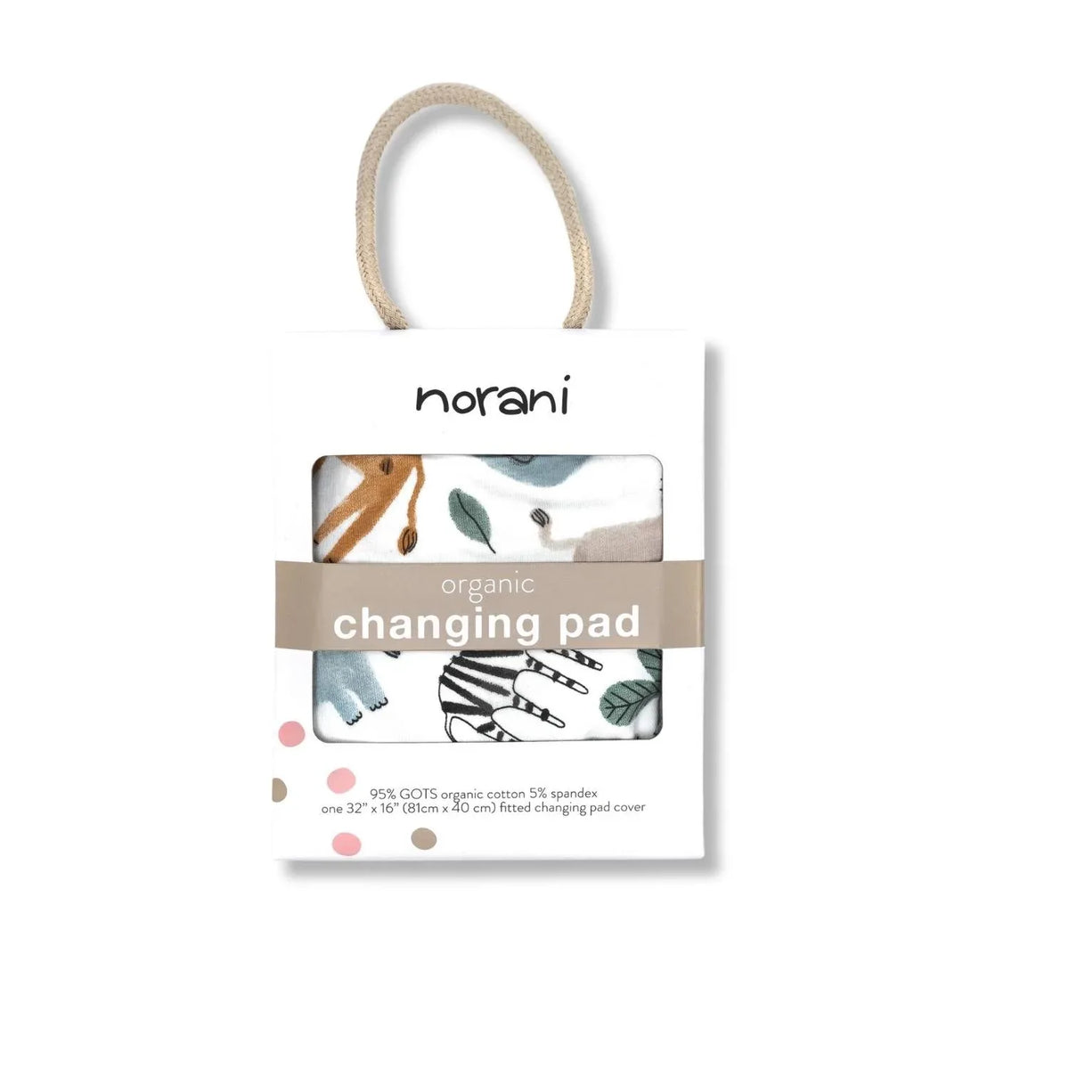 Organic Changing Pad Cover - Safari - BIG FRENCHIES