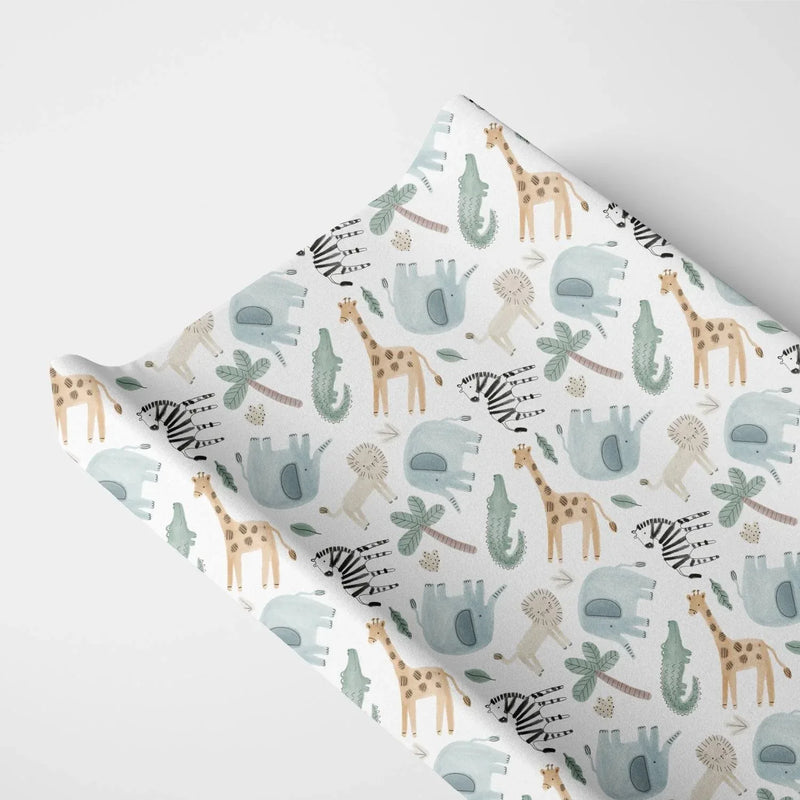 Organic Changing Pad Cover - Safari - BIG FRENCHIES