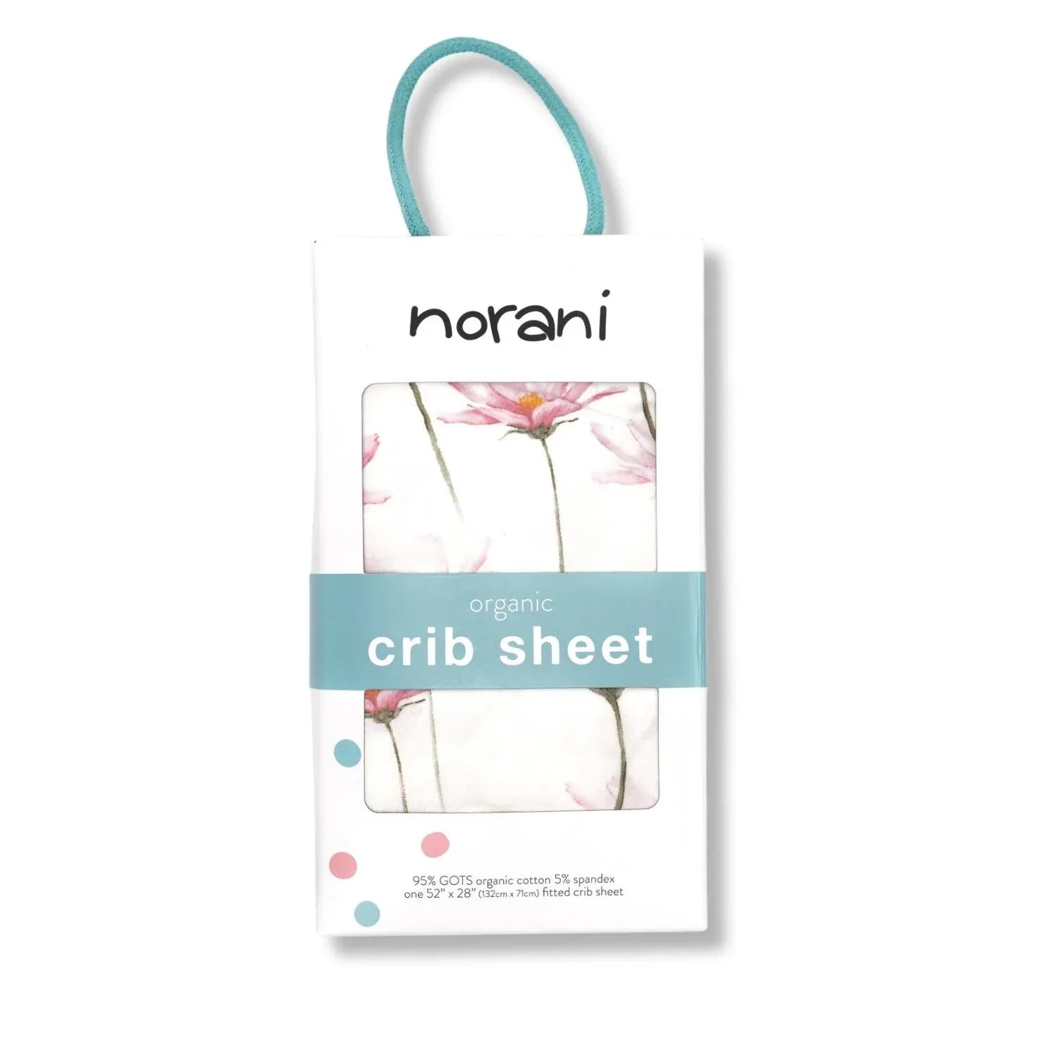 Organic Crib Sheet - Pink Petals - BIG FRENCHIES