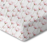 Organic Crib Sheet - Pink Petals - BIG FRENCHIES
