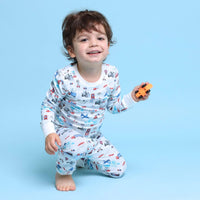 Organic Kids Pajamas - Transportation - BIG FRENCHIES