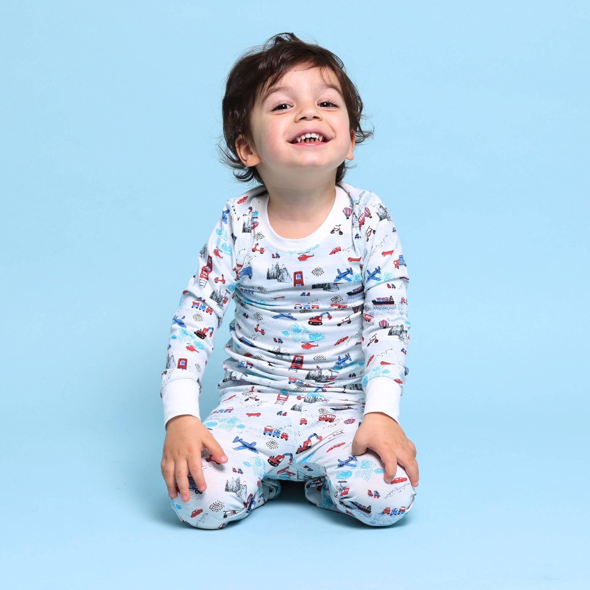 Organic Kids Pajamas - Transportation - BIG FRENCHIES