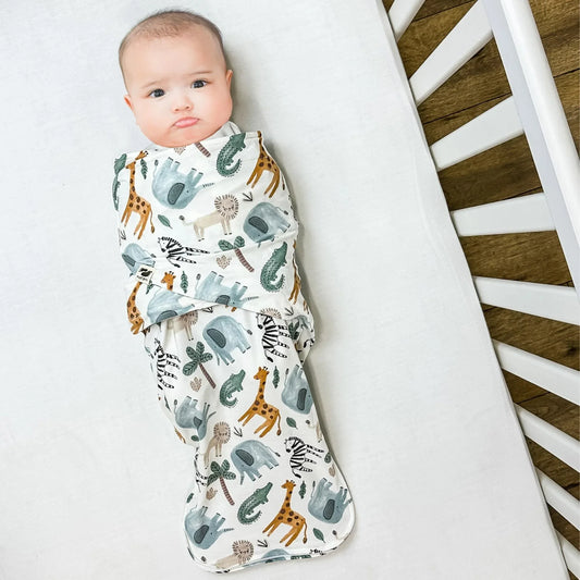 Snugababe Swaddle™ Sleep Pod - Safari Animals - BIG FRENCHIES
