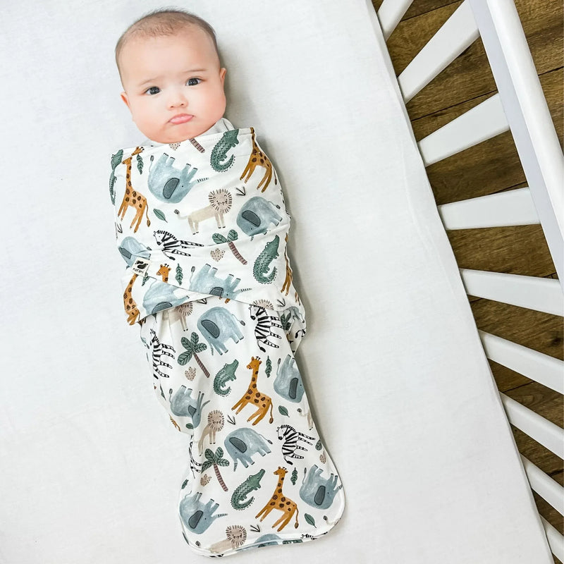 Snugababe Swaddle™ Sleep Pod - Safari Animals - BIG FRENCHIES