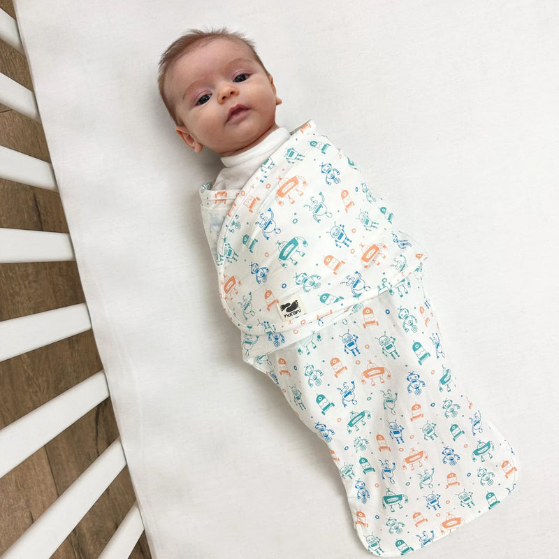 Snugababe Swaddle™ Sleep Pod - Robots - BIG FRENCHIES