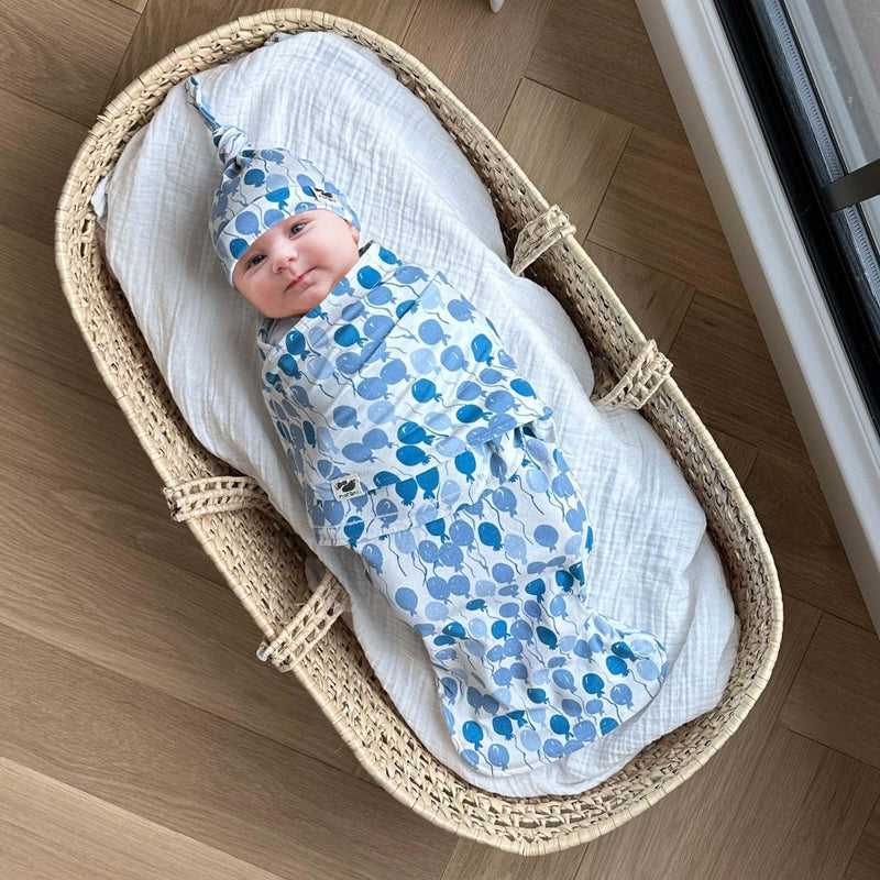Snugababe Swaddle™ Sleep Pod - Blue Balloons - BIG FRENCHIES