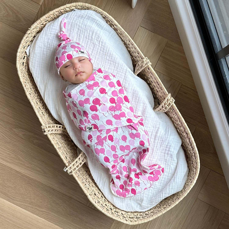 Snugababe Swaddle™ Sleep Pod - Pink Balloons - BIG FRENCHIES