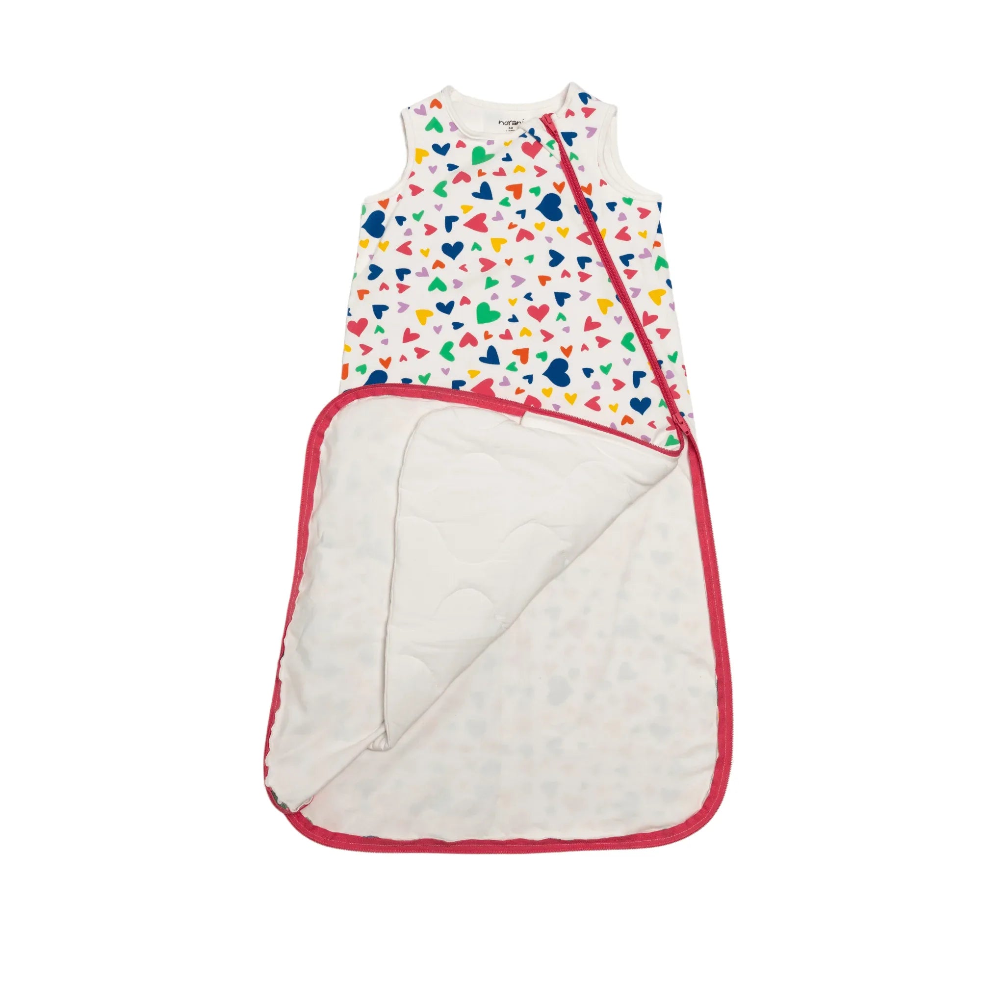 One & Done Sleep Sack - Colorful Hearts - BIG FRENCHIES