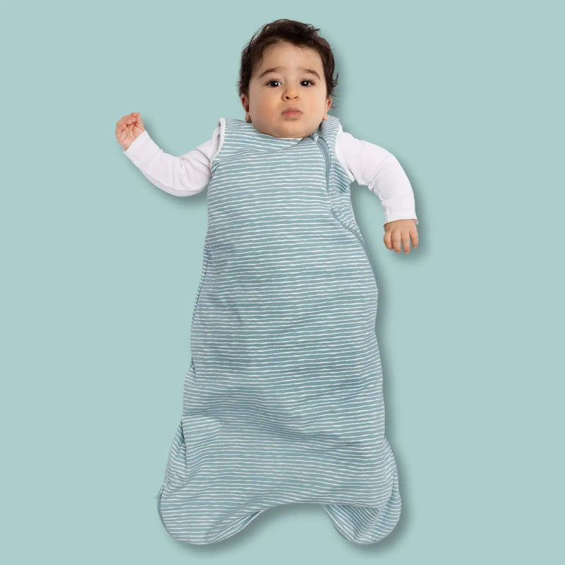 One & Done Sleep Sack - Green Stripes - BIG FRENCHIES