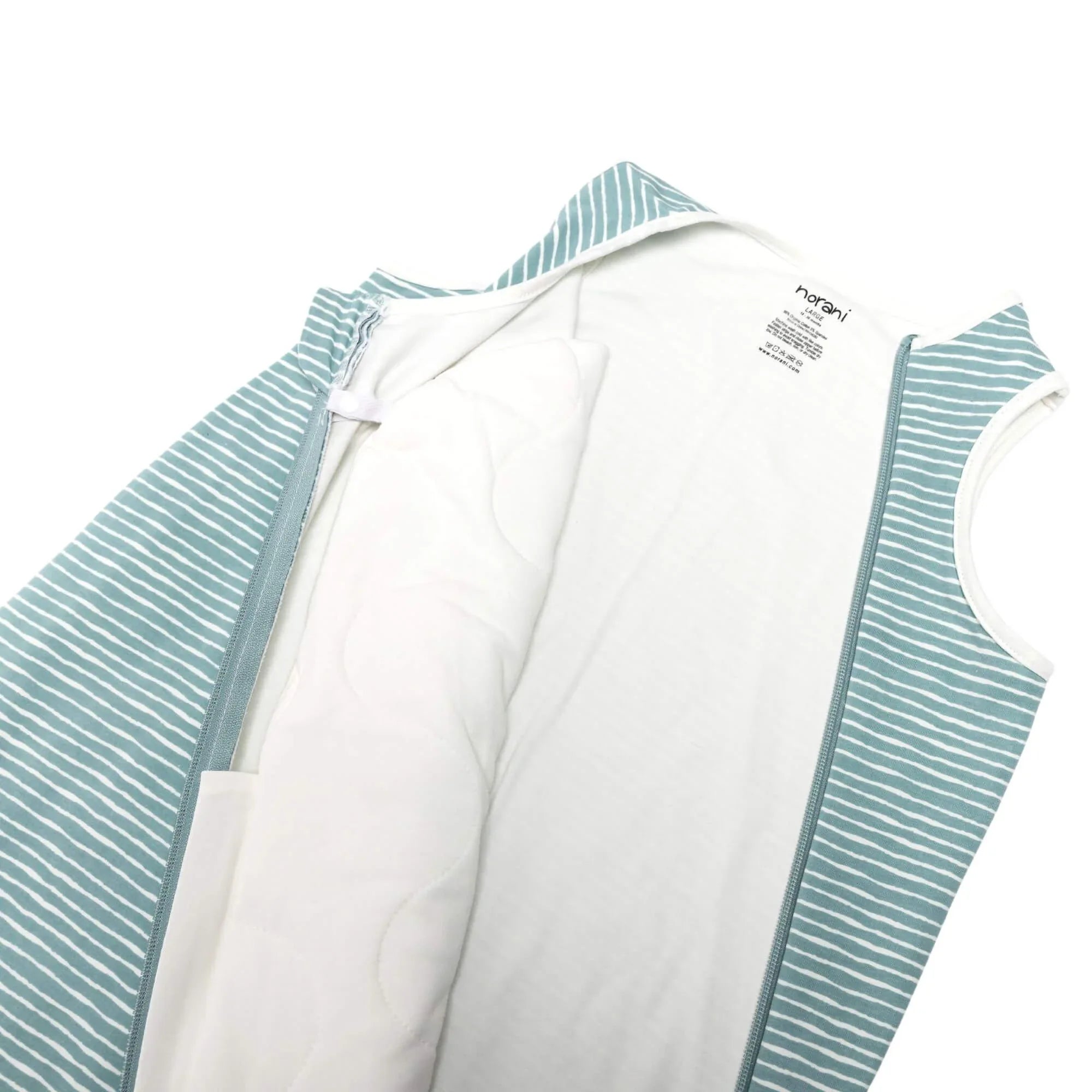 One & Done Sleep Sack - Green Stripes - BIG FRENCHIES