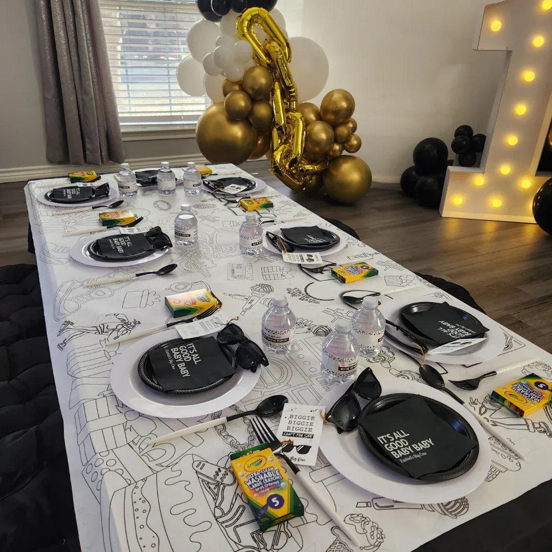 Hip Hop Party Coloring Tablecloth - BIG FRENCHIES